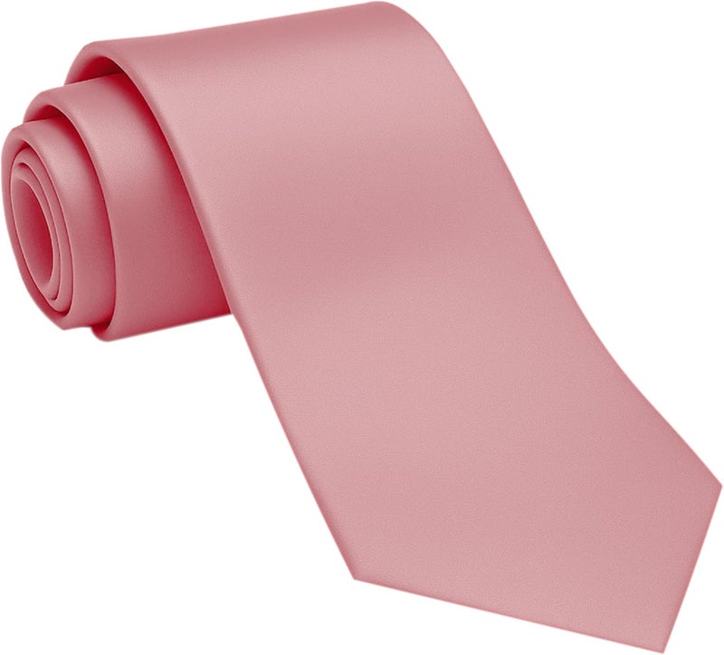 DIBI Solid Color Ties for Men, Formal Mens Ties, Neck Tie, Classic Tie for Boys Women Teens, Wedding Business Costume Necktie - Image 1